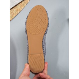 Casual Plain Slip On Flat Heel Ballet